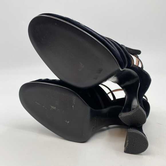 Prada Black Velvet Platform Strappy Heels | EU 36 / 5 US - Picture 8 of 10
